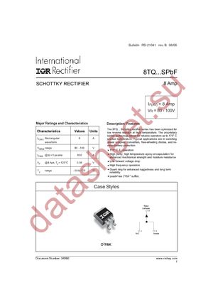 8TQ100STRRPBF datasheet  